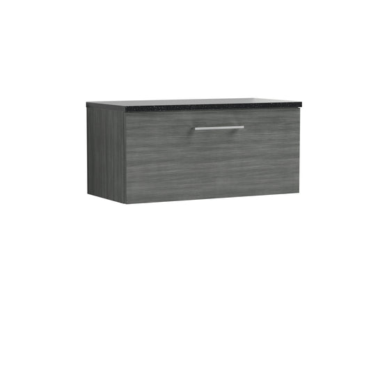 NUIE 800mm Wall Hung 1 Drawer Vanity & Laminate Top