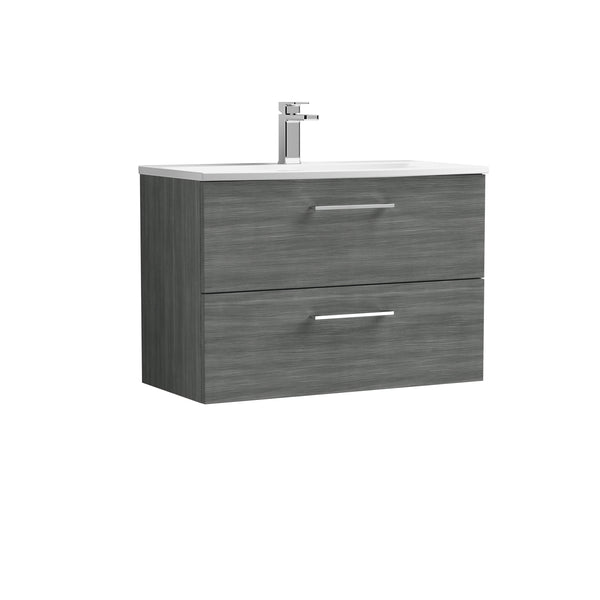 NUIE 800mm Wall Hung 2 Drawer Vanity & Basin 4
