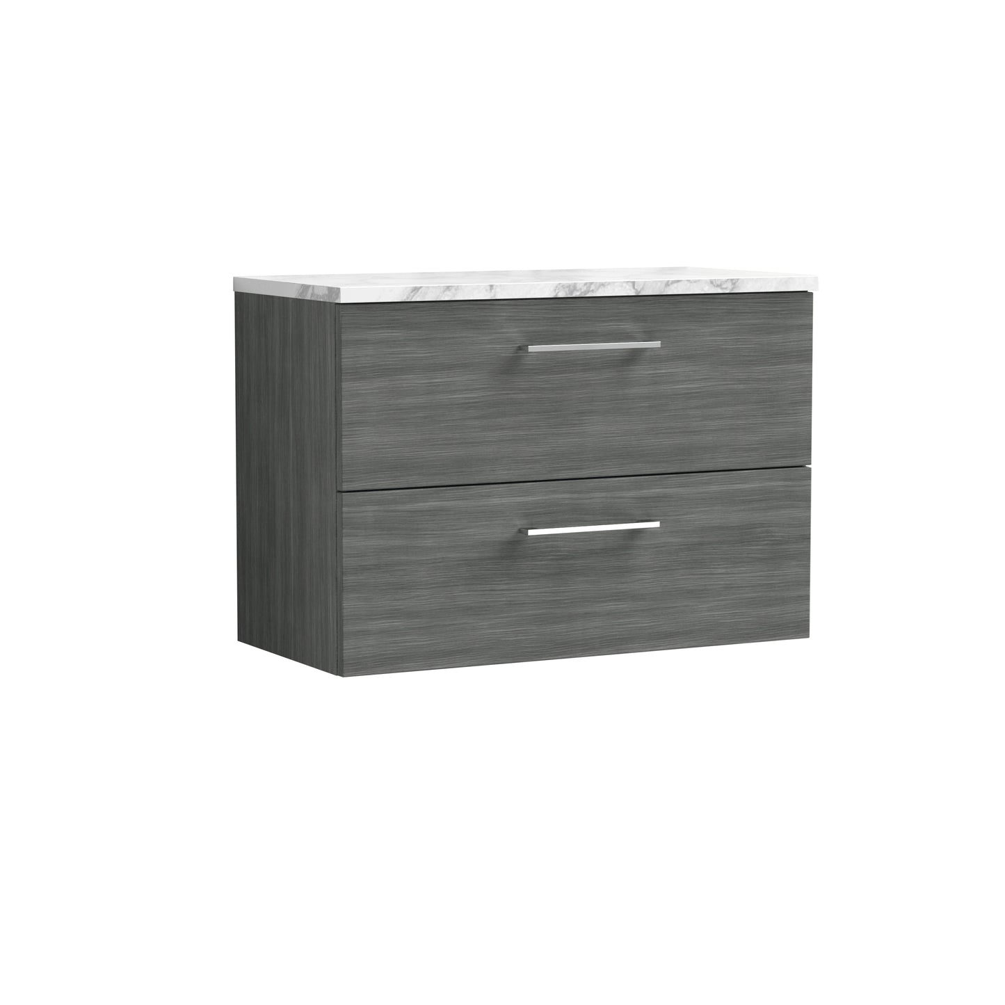 NUIE 800mm Wall Hung 2-Drawer Vanity & Laminate Worktop