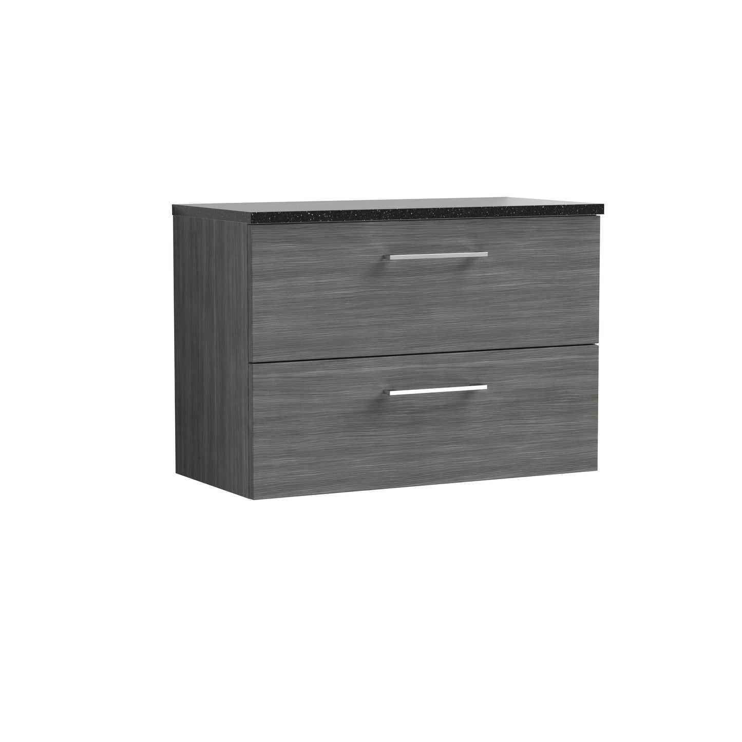 NUIE 800mm Wall Hung 2 Drawer Vanity & Laminate Top