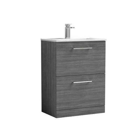 NUIE 600mm Floor Standing 2 Drawer Vanity & Basin 2