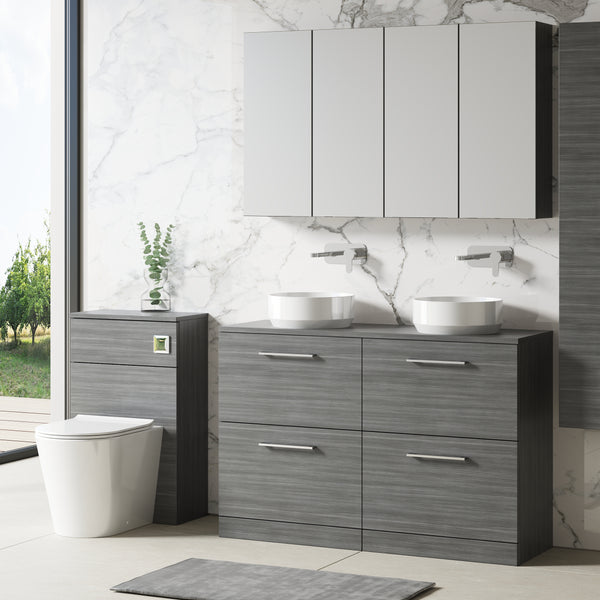NUIE 1200mm Floor Standing 4 Drawer Vanity & Worktop