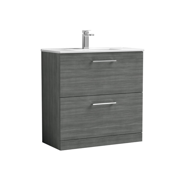 NUIE 800mm Floor Standing 2 Drawer Vanity & Basin 2