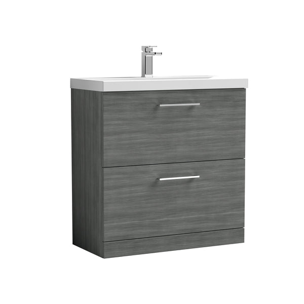 NUIE 800mm Floor Standing 2 Drawer Vanity & Basin 3