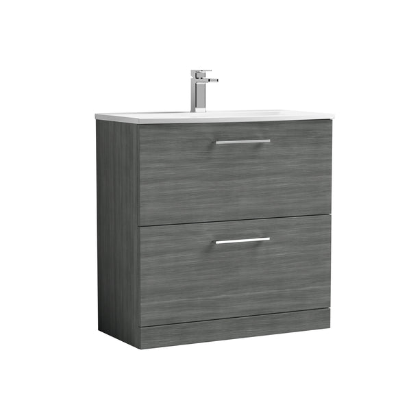 NUIE 800mm Floor Standing 2 Drawer Vanity & Basin 4