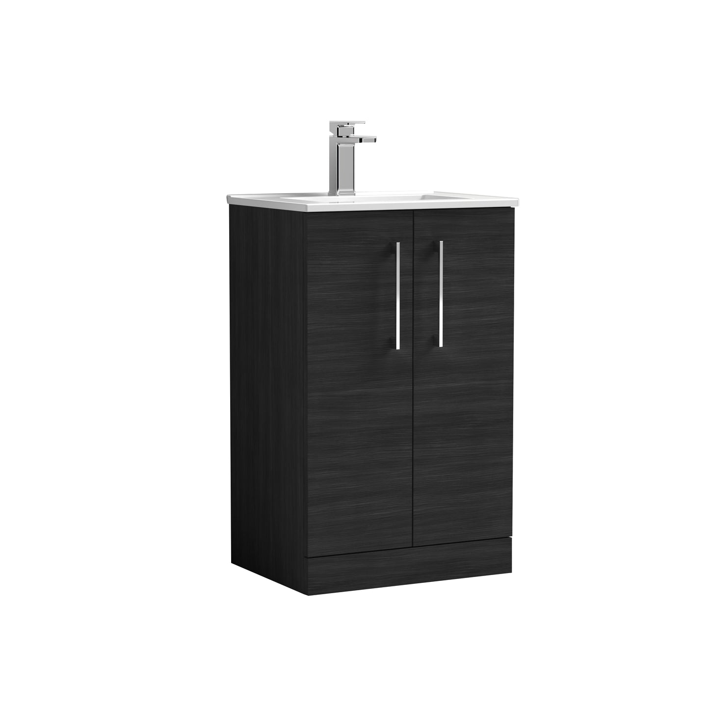 NUIE 500mm Floor Standing 2 Door Vanity & Basin 2