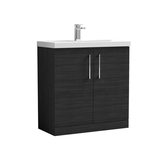 NUIE 800mm Floor Standing 2 Door Vanity & Basin 3