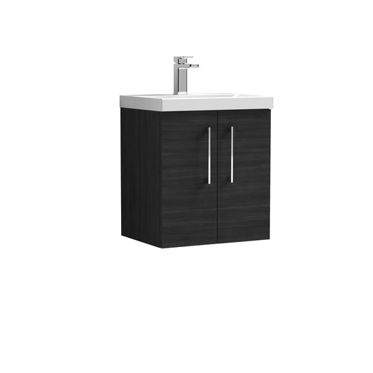 NUIE 500mm Wall Hung 2 Door Vanity & Basin 1