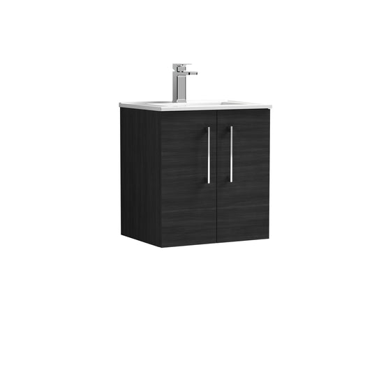 NUIE 500mm Wall Hung 2 Door Vanity & Basin 2