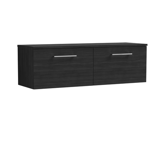 NUIE 1200mm Wall Hung 2 Drawer Vanity & Worktop