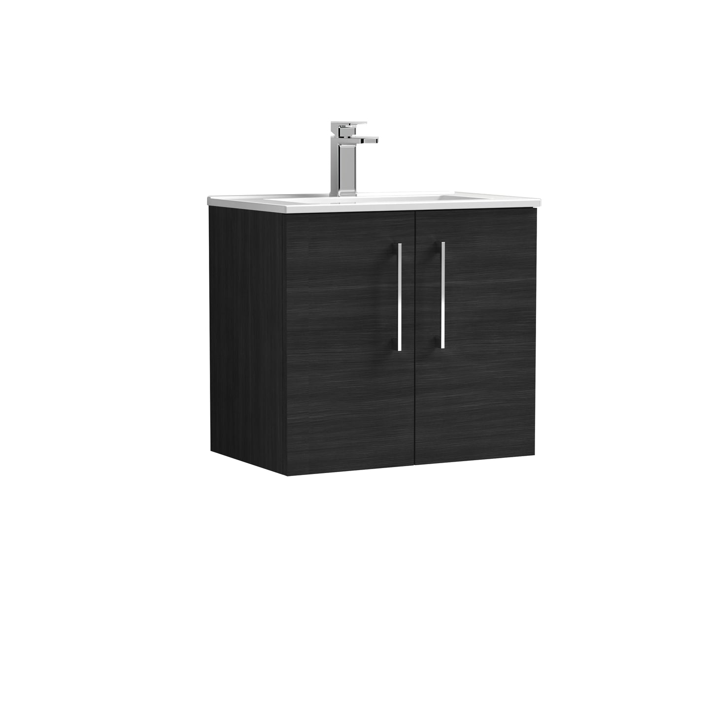 NUIE 600mm Wall Hung 2 Door Vanity & Basin 2