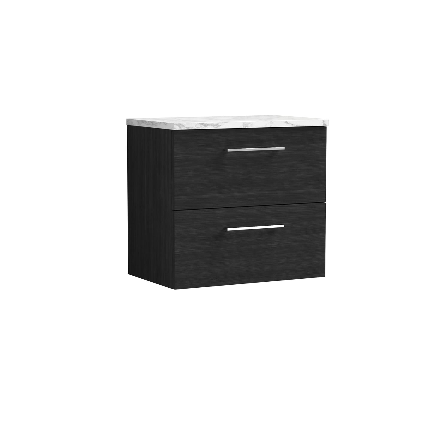 NUIE 600mm Wall Hung 2-Drawer Vanity & Laminate Worktop