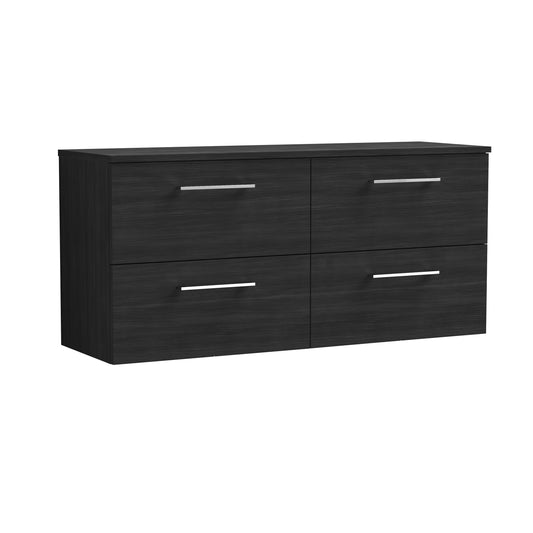NUIE 1200mm Wall Hung 4 Drawer Vanity & Worktop