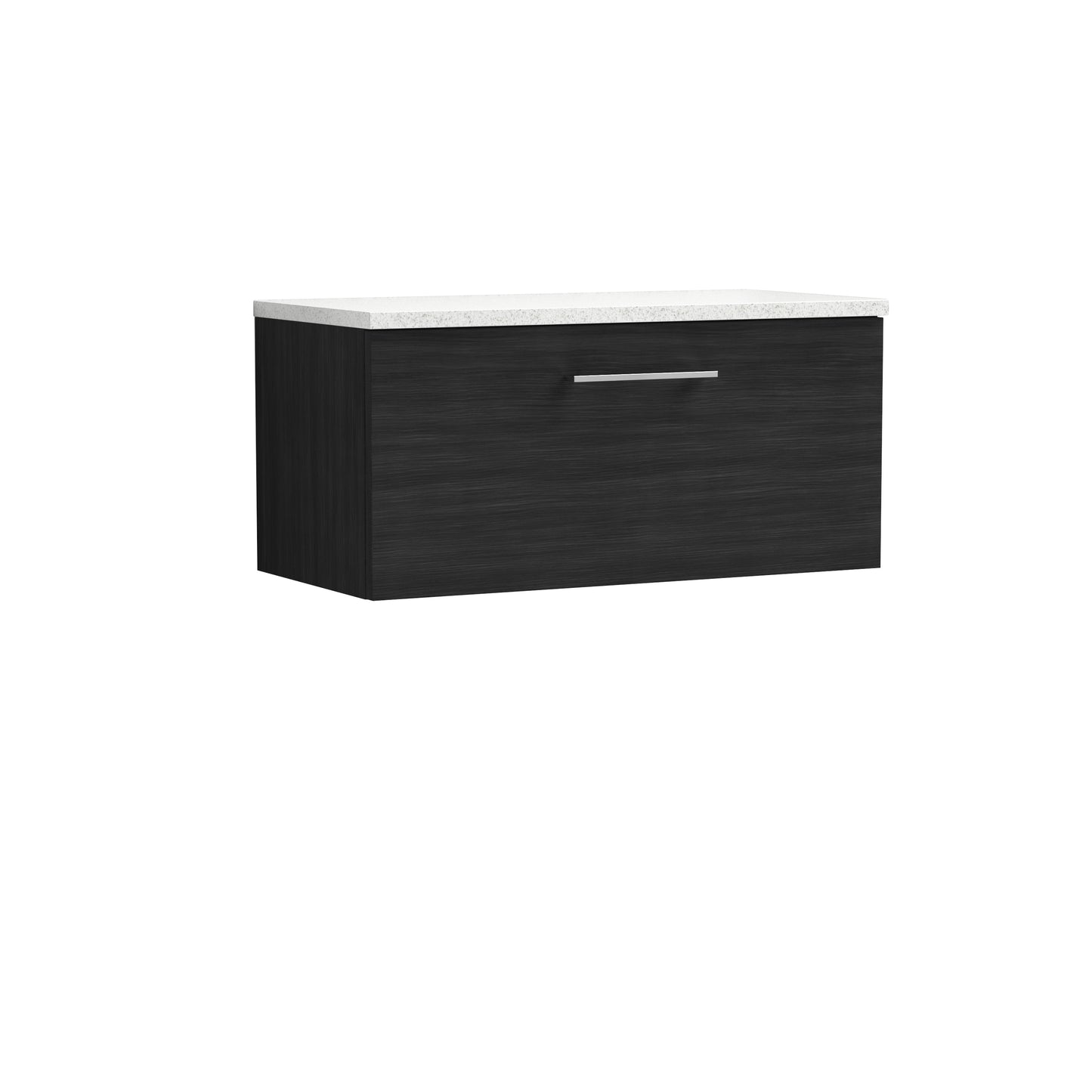 NUIE 800mm Wall Hung 1 Drawer Vanity & Laminate Top