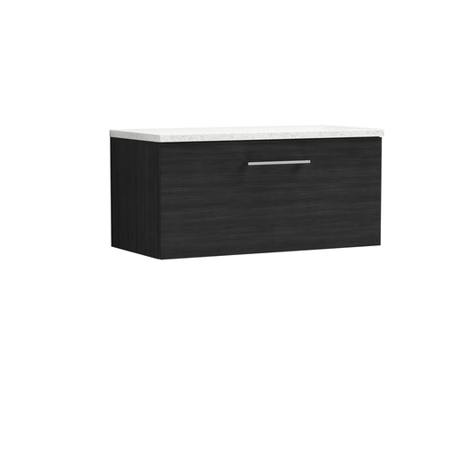 NUIE 800mm Wall Hung 1 Drawer Vanity & Laminate Top