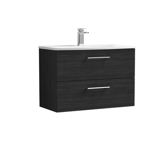 NUIE 800mm Wall Hung 2 Drawer Vanity & Basin 4