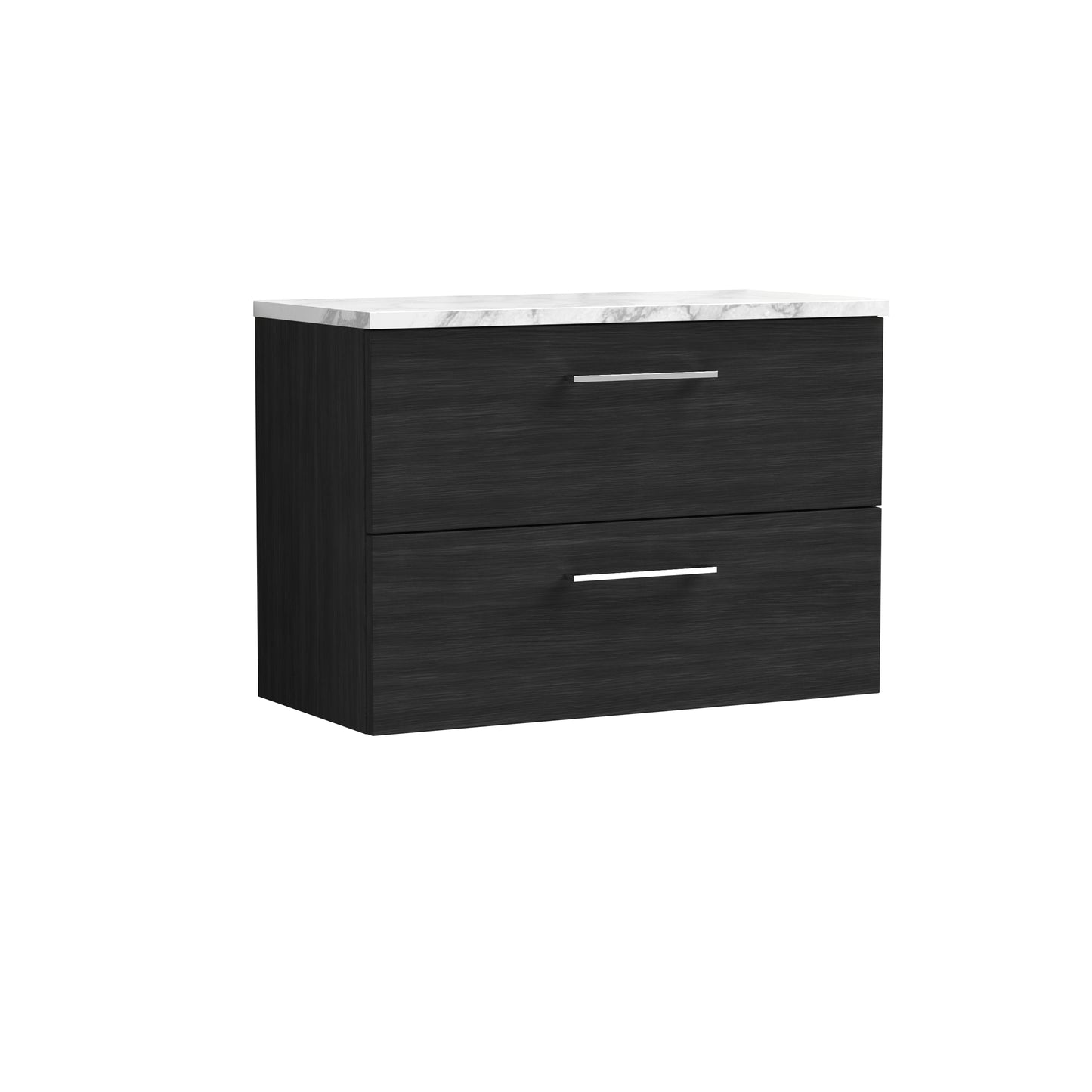 NUIE 800mm Wall Hung 2-Drawer Vanity & Laminate Worktop