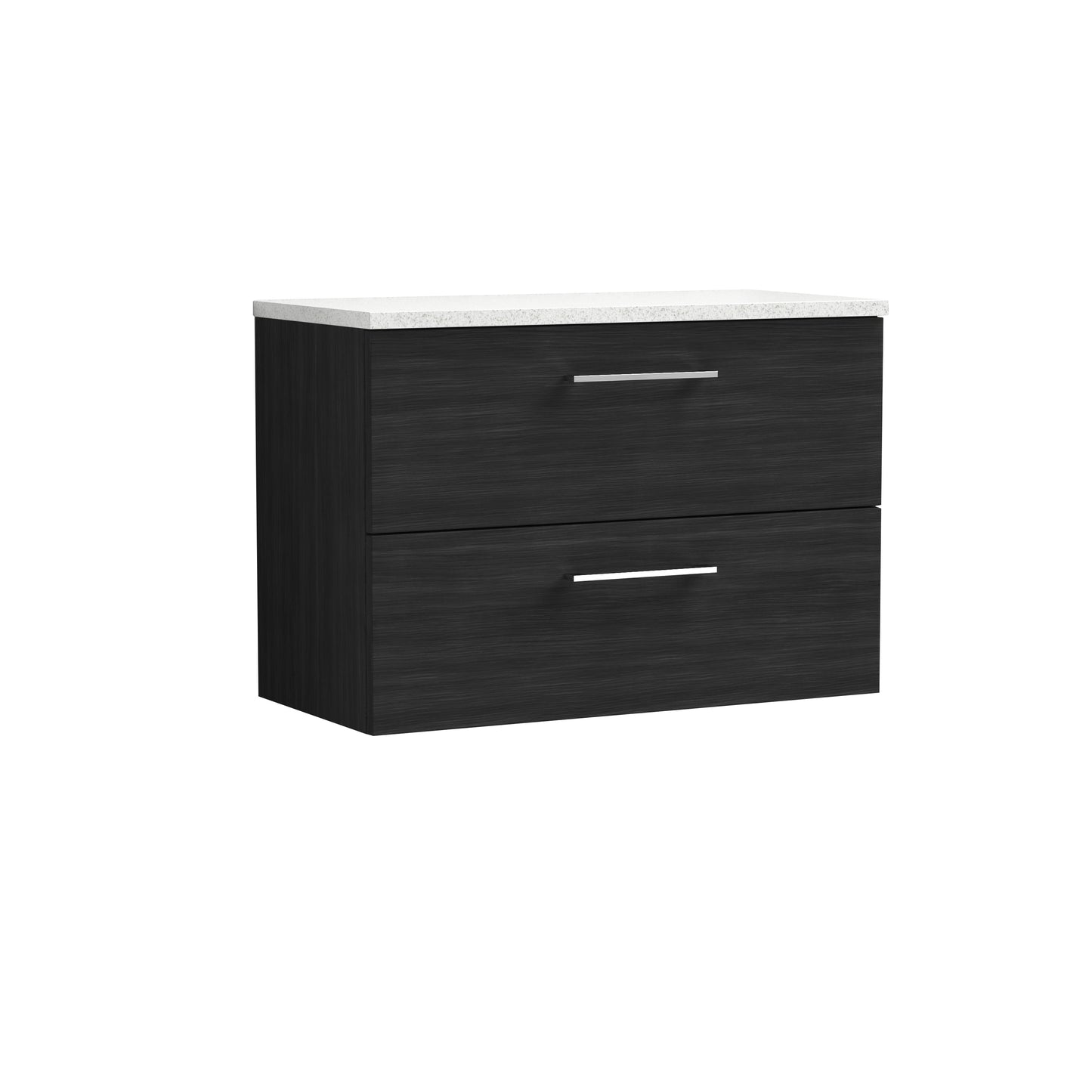 NUIE 800mm Wall Hung 2 Drawer Vanity & Laminate Top