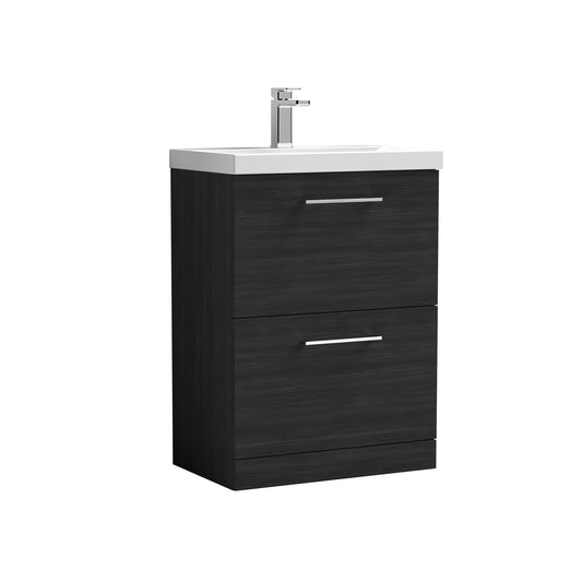 NUIE 600mm Floor Standing 2 Drawer Vanity & Basin 3