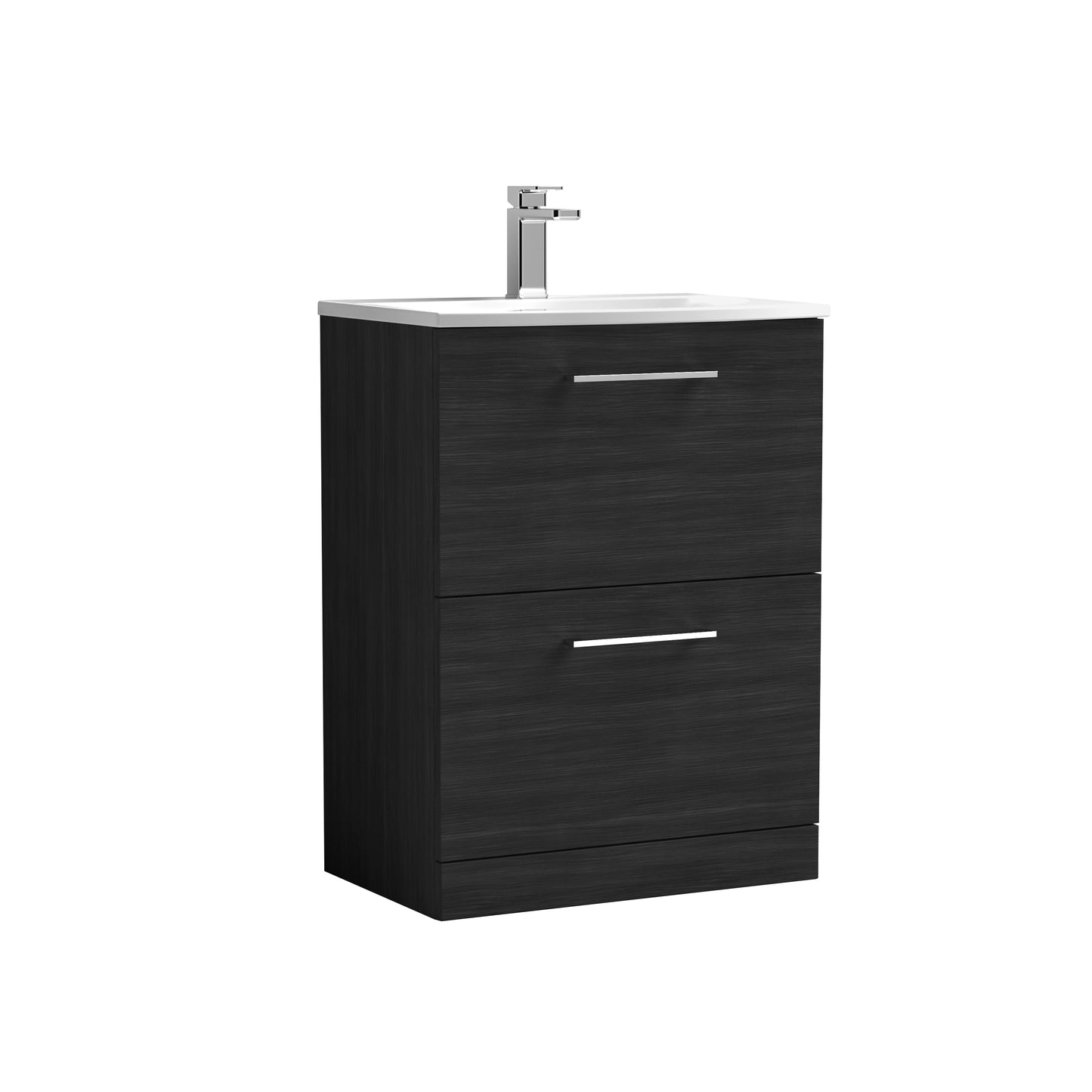 NUIE 600mm Floor Standing 2 Drawer Vanity & Basin 4