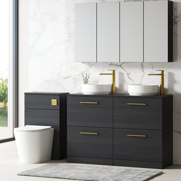 NUIE 1200mm Floor Standing 4 Drawer Vanity & Worktop