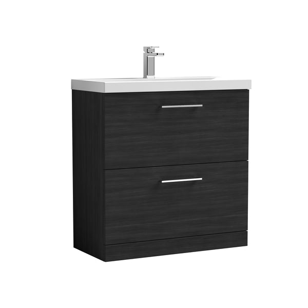 NUIE 800mm Floor Standing 2 Drawer Vanity & Basin 3