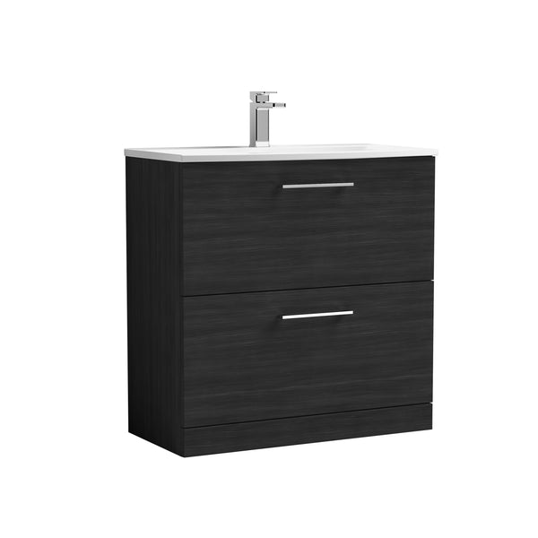 NUIE 800mm Floor Standing 2 Drawer Vanity & Basin 4