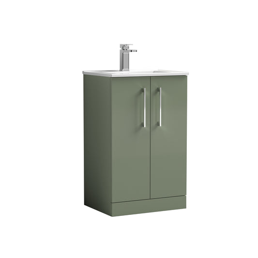 NUIE 500mm Floor Standing 2 Door Vanity & Basin 2