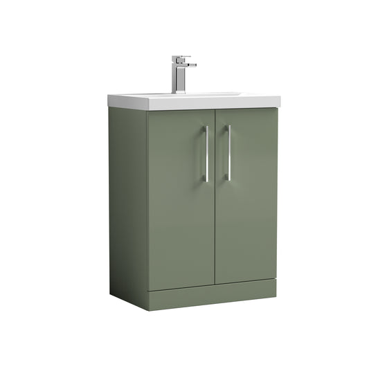 NUIE 600mm Floor Standing 2 Door Vanity & Basin 3