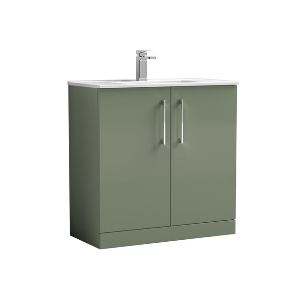 NUIE 800mm Floor Standing 2 Door Vanity & Basin 2