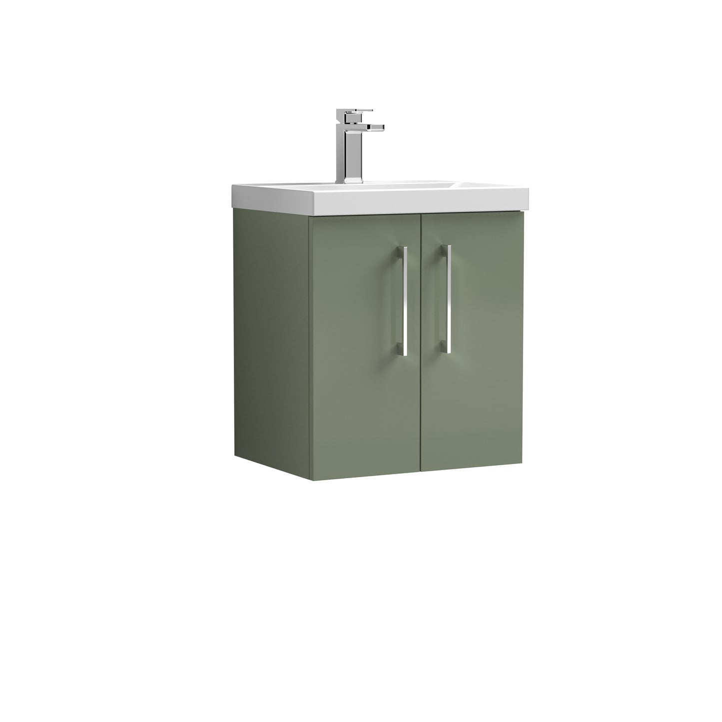 NUIE 500mm Wall Hung 2 Door Vanity & Basin 3