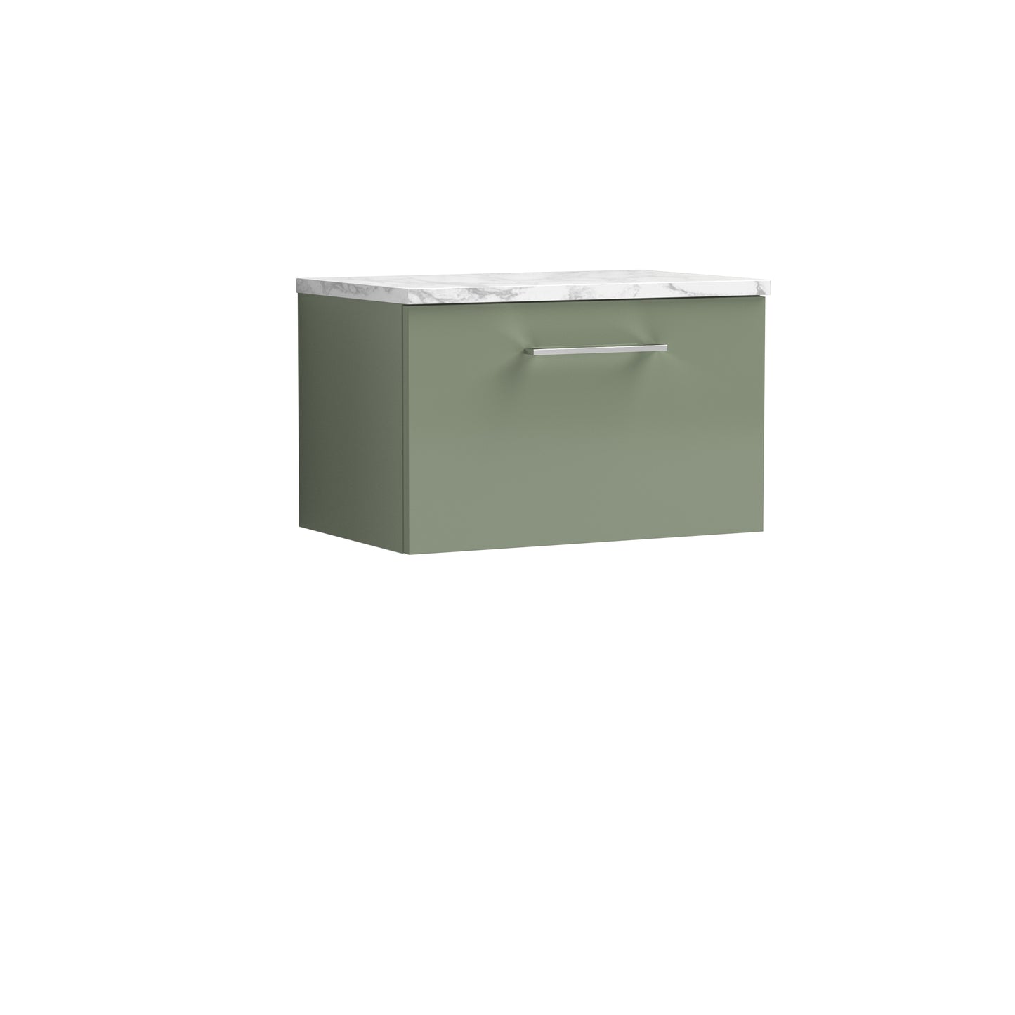NUIE 600mm Wall Hung 1-Drawer Vanity & Laminate Worktop