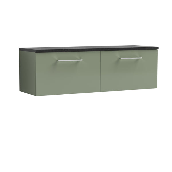 NUIE 1200mm Wall Hung 2-Drawer Vanity & Laminate Worktop