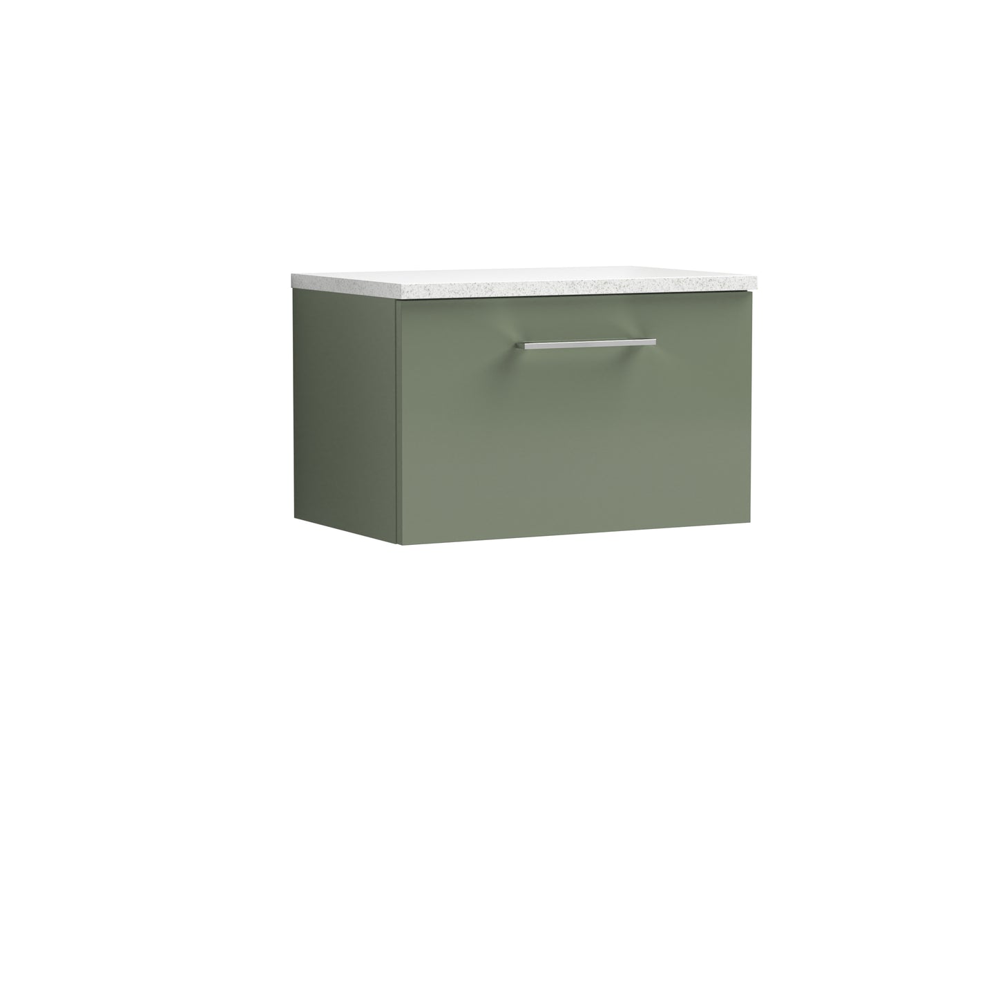 NUIE 600mm Wall Hung 1 Drawer Vanity & Laminate Top