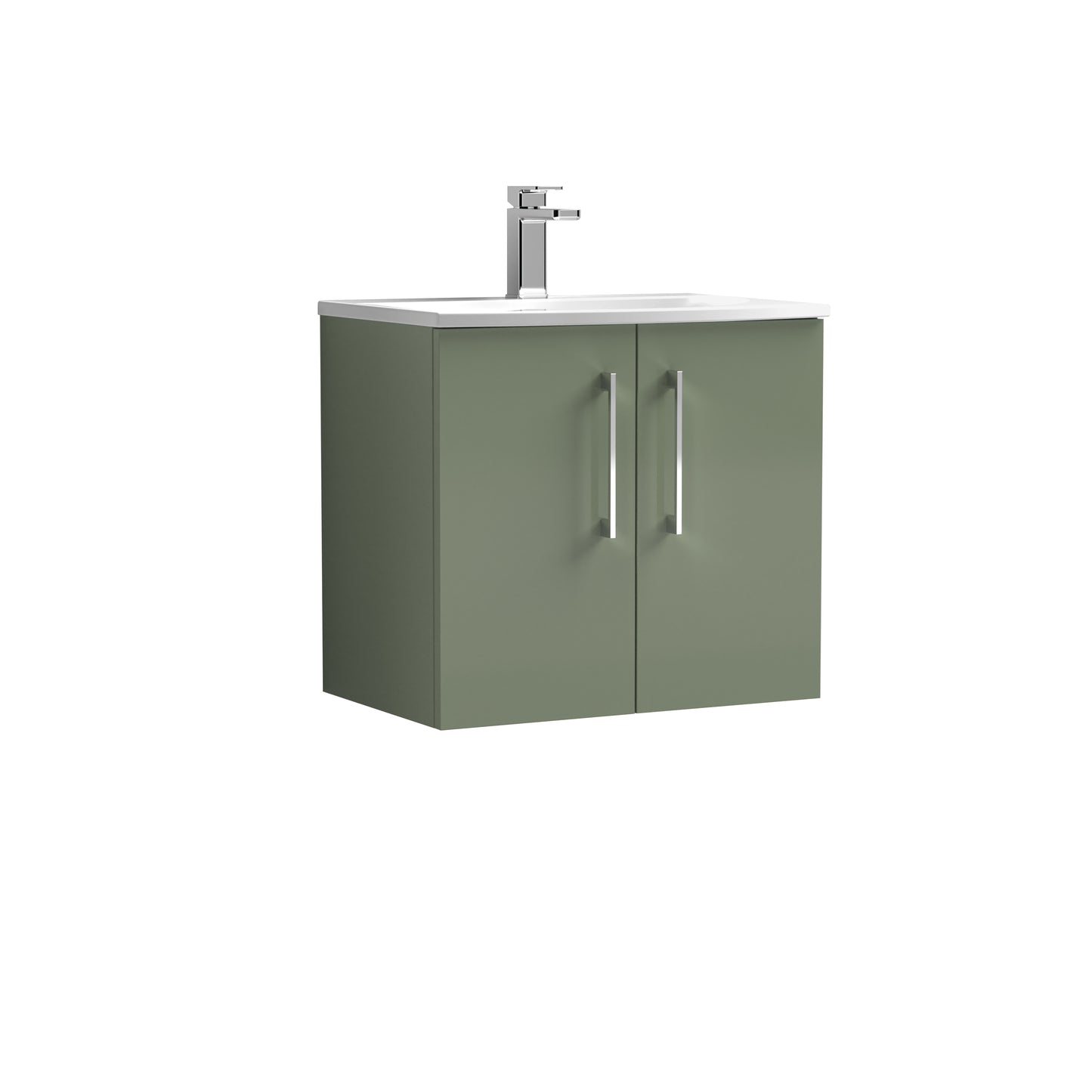 NUIE 600mm Wall Hung 2 Door Vanity & Basin 4