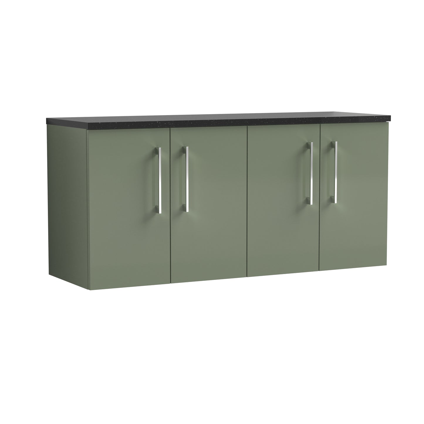 NUIE 1200mm Wall Hung 4-Door Vanity & Laminate Worktop
