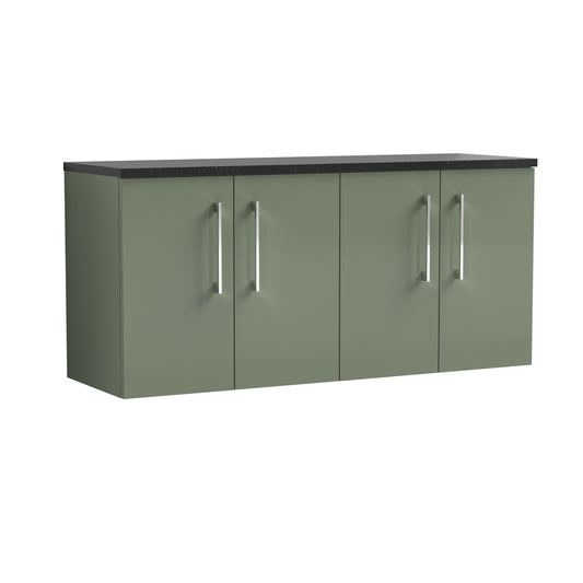 NUIE 1200mm Wall Hung 4-Door Vanity & Laminate Worktop