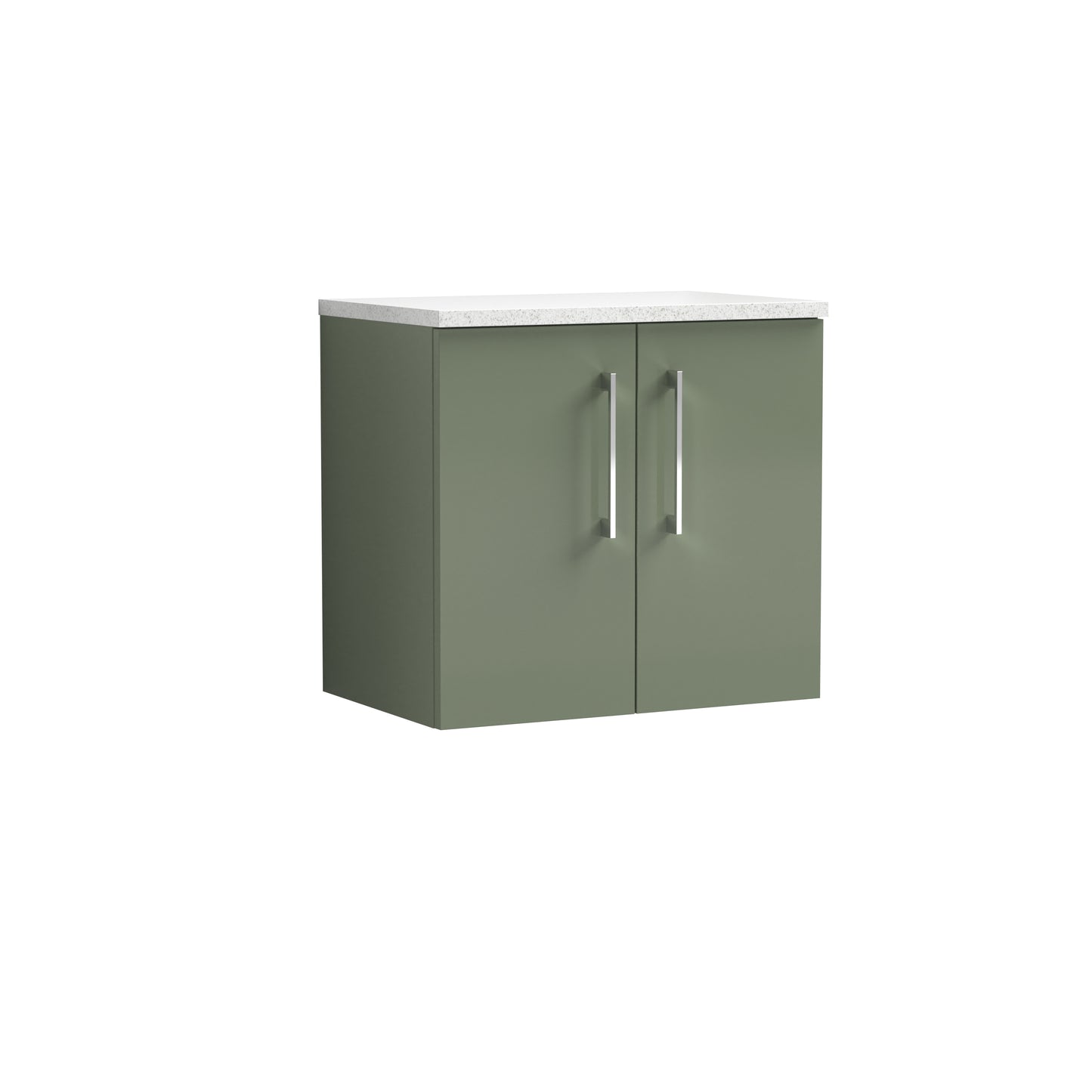 NUIE 600mm Wall Hung 2 Door Vanity & Laminate Top