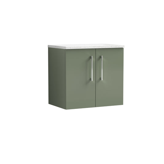 NUIE 600mm Wall Hung 2 Door Vanity & Laminate Top