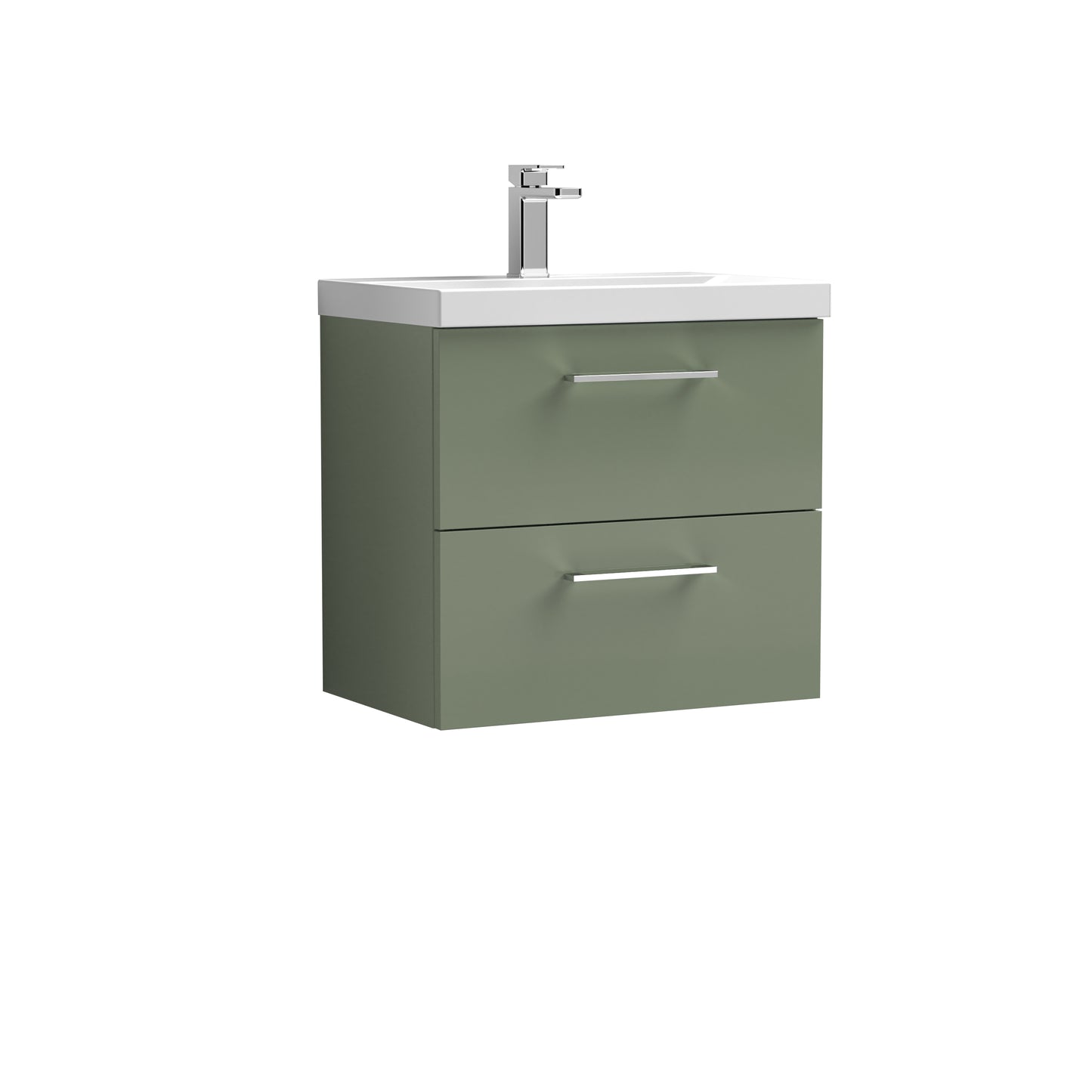 NUIE 600mm Wall Hung 2 Drawer Vanity & Basin 3