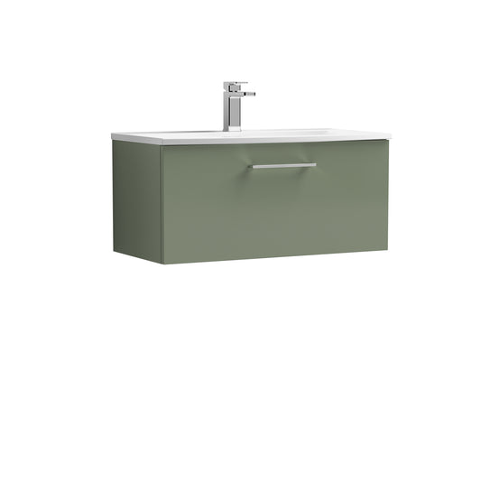 NUIE 800mm Wall Hung 1 Drawer Vanity & Basin 4