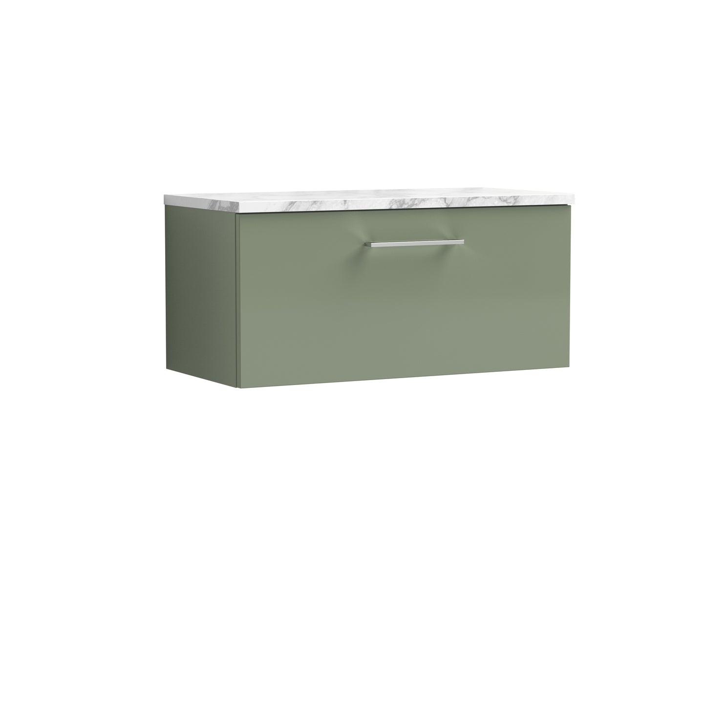 NUIE 800mm Wall Hung 1-Drawer Vanity & Laminate Worktop
