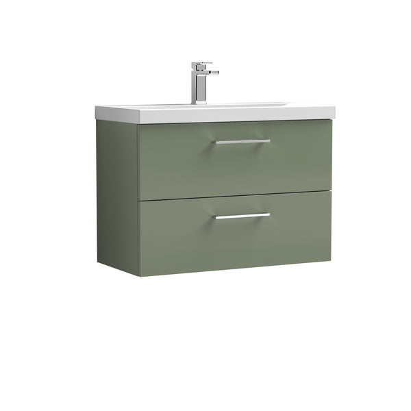 NUIE 800mm Wall Hung 2 Drawer Vanity & Basin 1