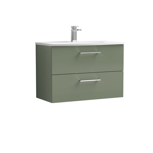 NUIE 800mm Wall Hung 2 Drawer Vanity & Basin 4