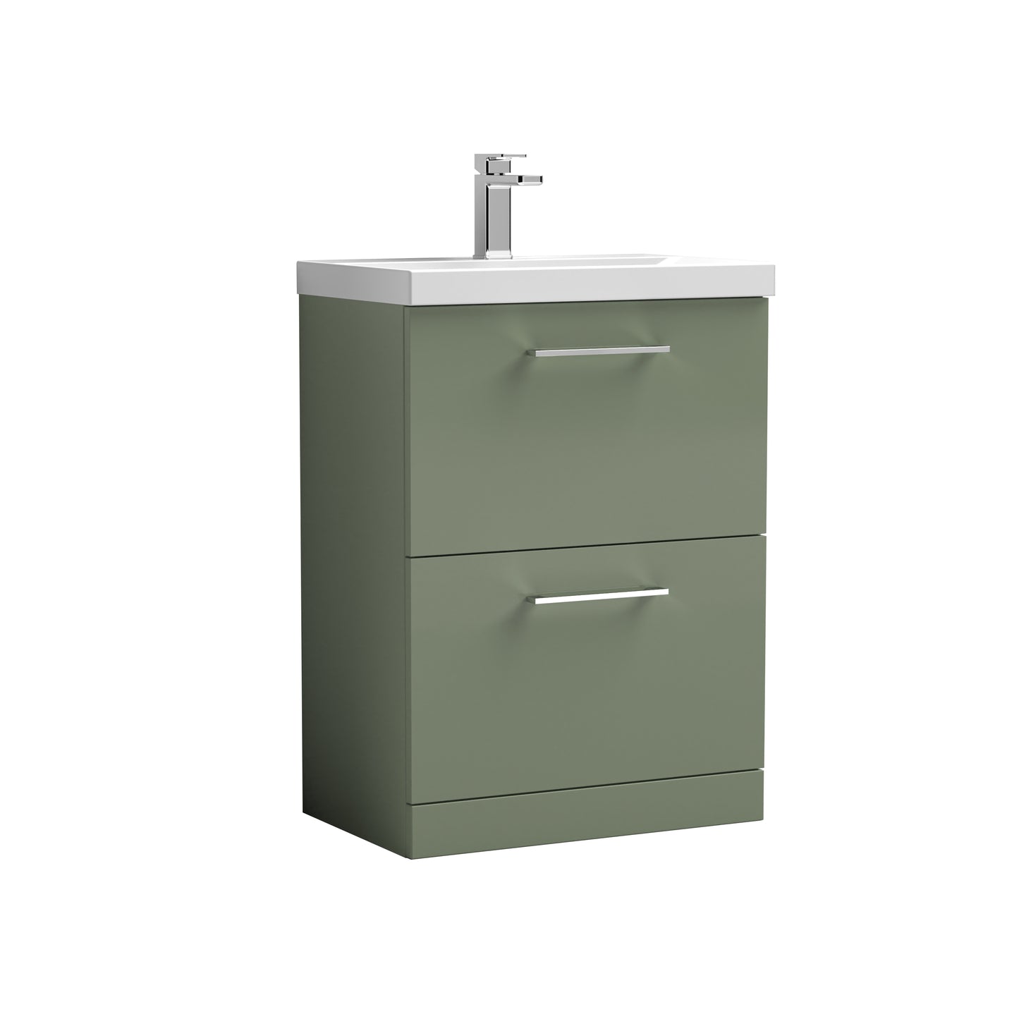 NUIE 600mm Floor Standing 2 Drawer Vanity & Basin 1
