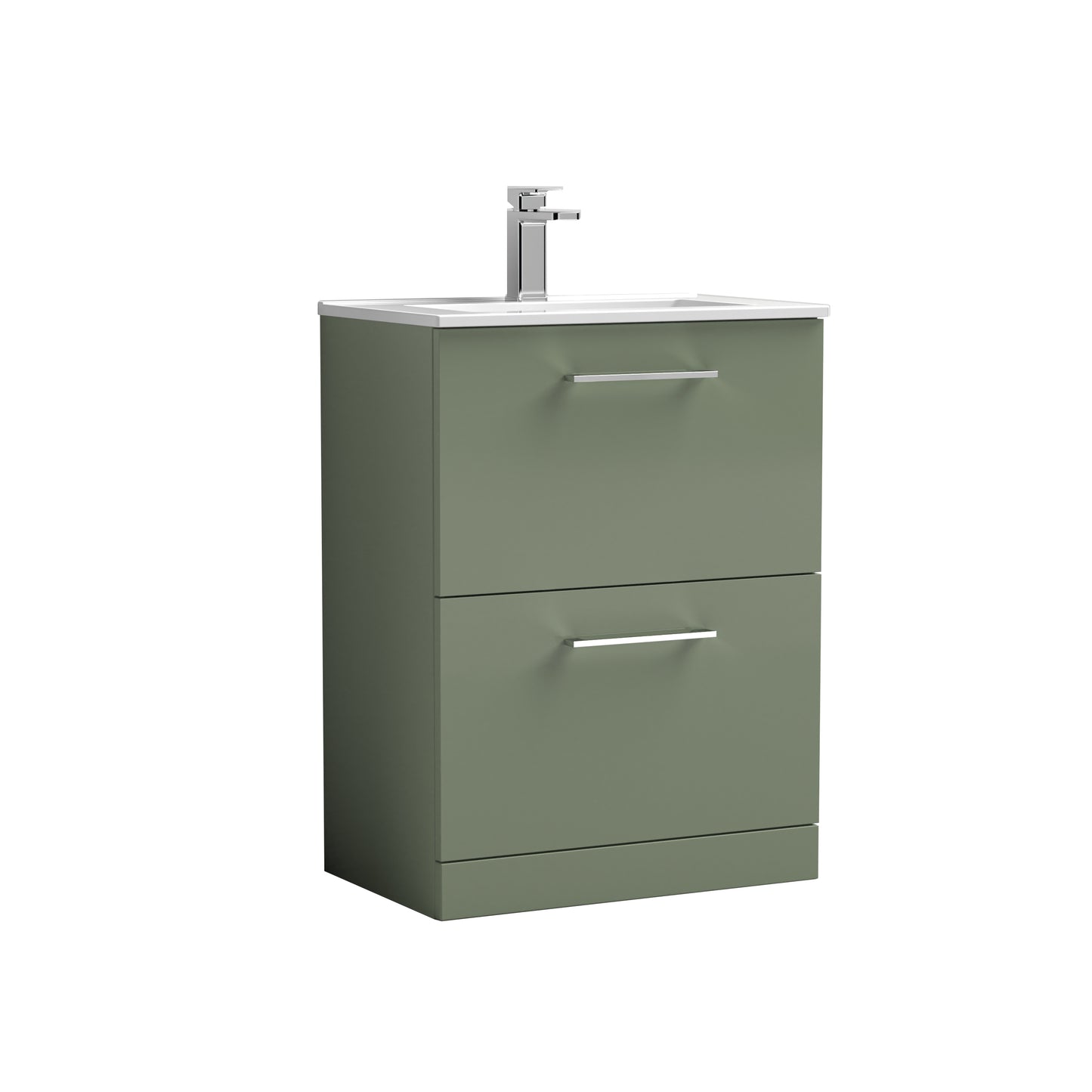 NUIE 600mm Floor Standing 2 Drawer Vanity & Basin 2