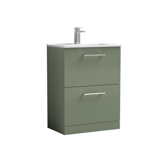 NUIE 600mm Floor Standing 2 Drawer Vanity & Basin 2
