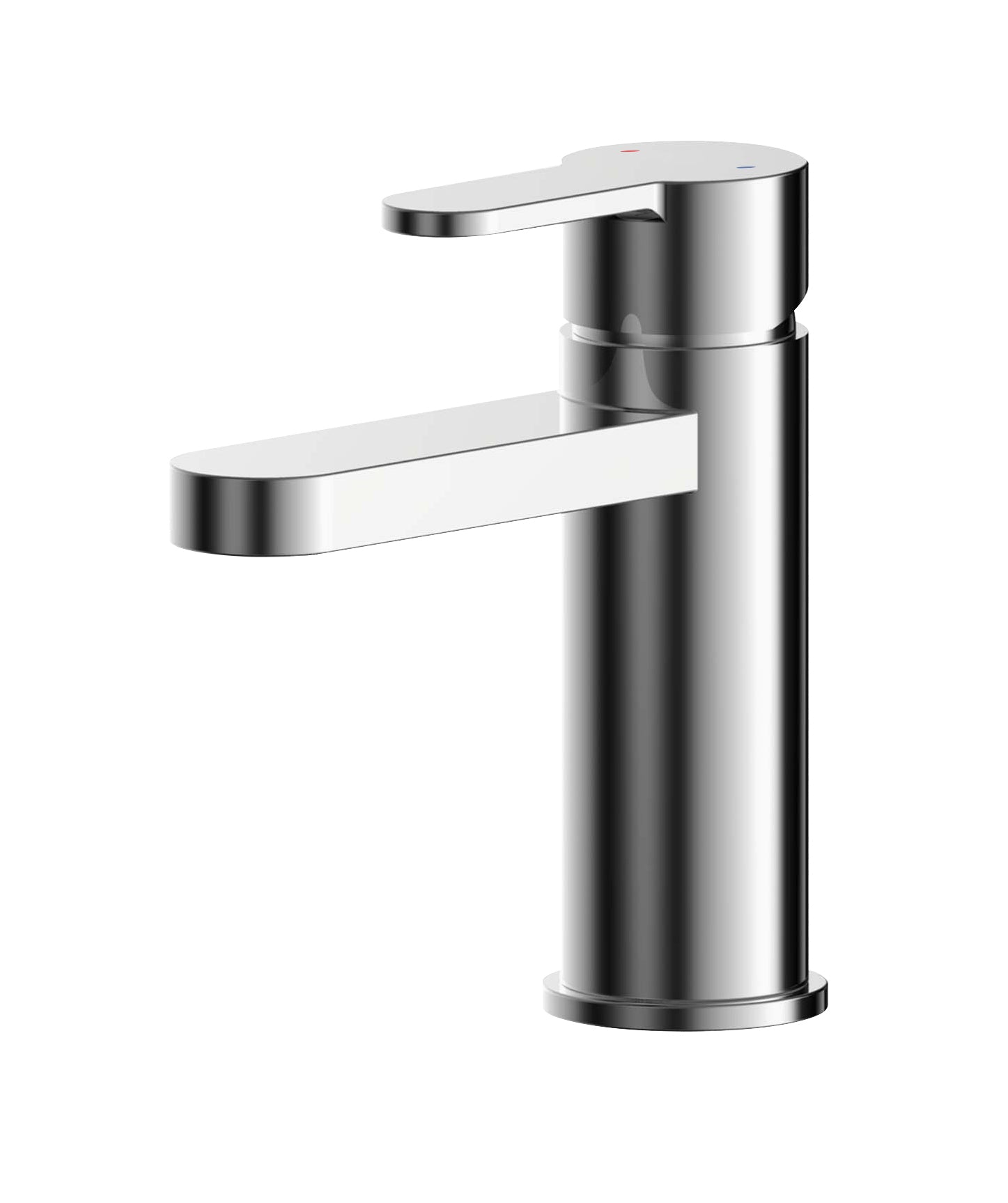 NUIE Mini Basin Mixer With Push Button Waste
