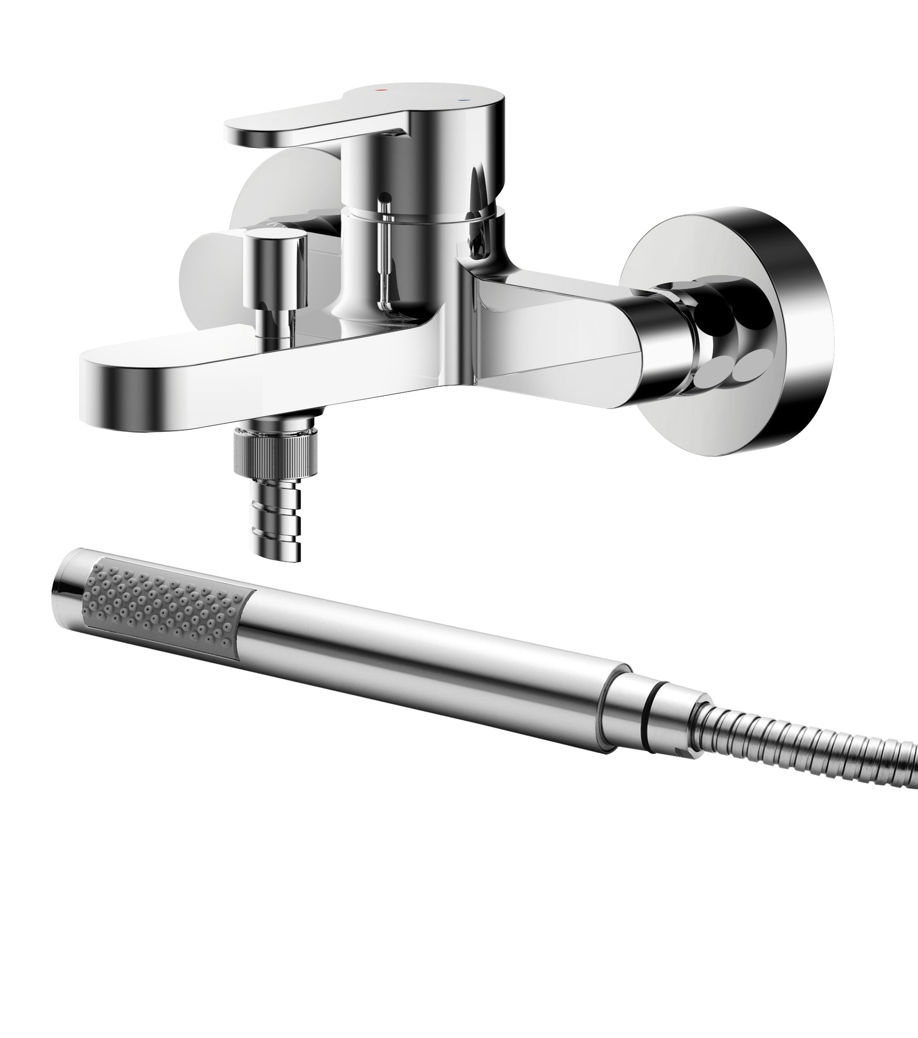 NUIE Wall Mounted Bath Shower Mixer With Kit