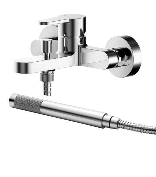 NUIE Wall Mounted Bath Shower Mixer With Kit